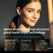 Lenovo EA230 Wireless Earbuds, Clear Sound Quality, Calls, Sports Earbuds, Compatible With Phone, Laptop, Tablet, Low Latency, Original Bluetooth Earbuds - Cherry Blossom White - View 3