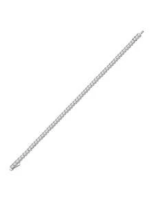 Luxury 925 Sterling Silver D Color Moissanite Tennis Bracelet, Bridal Jewelry, Proposal, Wedding, Birthday And Anniversary Gift - Silver - View 8
