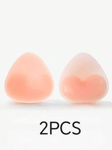 2pcs Women's Silicone Bikini Breast Pads, Bra Accessories, Bra Inserts, Invisible Breast Pads - Multicolor - View 10