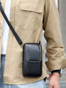 Tas Pinggang Ponsel Multi-Layer Kreatif Baru, Tas Bahu Tunggal Multi-Fungsi Vertikal, Kantong Ponsel untuk Kerja, Dompet Kecil Selempang untuk Perjalanan Luar Ruangan - MultiWarna - View 9
