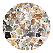 100pcs Cute Realistic Cartoon Hamster Element Sticker Collection, Featuring Hamsters, Animal Clothing, Hats And Headgear, Festive Outfits, And Professional Uniform Patterns, Suitable For Phone Cases, Laptops, And Water Bottles, Also For Scrapbooking - Multicolor - View 5