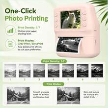 Children's Instant Print Digital Camera, Suitable For Men, Women And Children - HD Selfie Camera, Built-In More Filters, Paper Roll - Portable Mini Printer, Suitable For Easter, World Cup, Travel, Valentine's Day, Christmas, Birthday, 1300mAh Rechargeable Battery - Multicolor - View 10