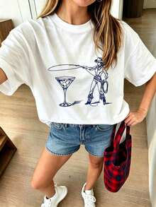 Women T-Shirts - 白色 - 查看 8