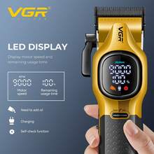 VGR Hair Clipper Professional Electric Hair Trimmer 9000 RPM Hair Clipper Vector MotorHigh Power Trimmer Men Clipper Charging Model Hair Cutting Machine V-886C V-886T - Multicolor - View 4