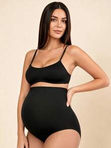 Hart & Haze 5pcs Maternity Solid Color High Waist Comfortable Soft Panties For Mother - Multicolor - View 3