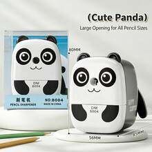 1pc Animal Shaped Pencil Sharpener Panda Cartoon Hand Crank Pencil Sharpener Cute Tiger Hand Crank Pencil Sharpener Random Color Suitable For Office Use - Multiple Colors and Random Styles - View 3