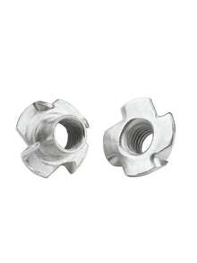 50 cái đai ốc chữ T, đai ốc chèn, đai ốc 4 chấu, đai ốc âm M6/M8/M10, phù hợp cho gỗ, giá đỡ leo núi, tủ, tường leo núi ngoài trời tại nhà - A - Xem 4