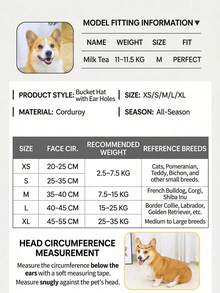Custom Dog Hat With Ear Holes, Dog Summer Ear Hole Sun Protection Hat, Adjustable Dog Sun Hat, Personalized Corduroy Pet Baseball Cap, Suitable For Small, Medium And Large Dogs, Puppy Gift - Multicolor - View 10