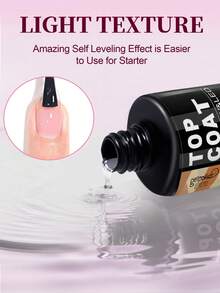 GELPOLISH 2件組 15ml 凝膠底膠與頂膠套組，免擦拭透明底膠與頂膠，適用於可卸除凝膠指甲油，持久亮澤，DIY美甲，送給女性的禮物，需搭配UV/LED燈使用 - 無色 - 查看 7