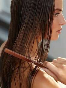 5/1pc Comb Set, Unisex Smooth Back Comb, Plastic Hair Brush/Beard Brush, Styling Comb, Unscented Hairdressing Comb, Edge Control Comb, Wide Horse Tail Design With Wide Pointed Tail Back Comb And Detangling Comb, Convenient For Parting, Styling, Polishing And Smoothing Hair, Creating Smooth Frizz-Free Hairstyle, Suitable For Men And Women, Recommended As Christmas Gift - Multicolor - View 4