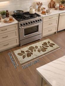 DAJIANG 1PC Runner Rug Kitchen Rug Leaf Autumn Khaki Long Floor Mat Runner Rug Suitable Bathroom, Kitchen,Outdoor, Runner Corridor, Bedroom, Living Room, Machine Washable Rugs Accessories, Easy Clean Entryway Mat, Anti-Slip Rugs For Bedroom Fall Home Decor - Multicolor - View 16