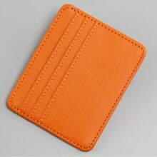 1pc Men's Fashion Elegant Mini Genuine Leather Wallet, Multi-Card Slot Coin Purse, Suitable For Daily Use - Multicolor - View 3