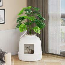 Cat Litter Box Enclosures - Brown - View 10