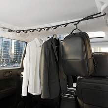 Adjustable Car Clothes Drying Rack, Sturdy And Tear-Resistant, Can Hang Clothes, Hats And Personal Items, Suitable For Road Trips, Outdoor Camping And In-Car Travel, Can Store And Dry Items, Improve In-Car Space Utilization - View 3