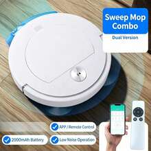 Smart Vacuum & Mop Dual-Function Cleaner, Supports Mobile App Remote Operation, 2000mAh Battery For Long-Lasting Performance, Accompanied By Physical Remote Control, Low Noise Operation, White Minimalist Design, Automatic Floor Recognition - RS900 Robot Vacuum Cleaner - View 4