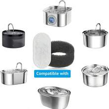 24pcs/Cat Fountain Filters,Cat Fountain Replacement Filters,Suitable For Stainless Steel Water Dispenser,Adjustable Water Flow Pet Fountain,Dog Fountain Filters,Multi-Layer Filtration. - None - View 10