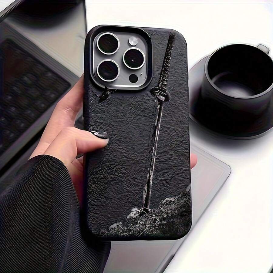 Samurai Pattern Phone Case For Apple 16 Pro Max/16 Plus/15 Pro Max/15 Pro/15/14 Plus/14 Pro/13/13 Pro Max/12/12 Pro/11/11 Pro Max - 混色 2 - 查看 1