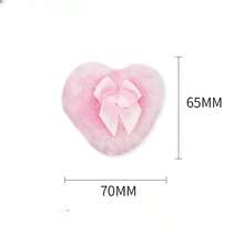 Bowknot Heart-Shaped Glass Cosmetic Jar With Lid And Fluffy Heart-Shaped Powder Puff, Victorian Style Luxury Cosmetic And Jewelry Storage Box, Elegant Bathroom Decor Box, Elegant Heart-Shaped Decorative Powder Jar, Classic Cosmetic Jar, Bathroom Vanity Essential, Ideal Gift - Clear - View 9