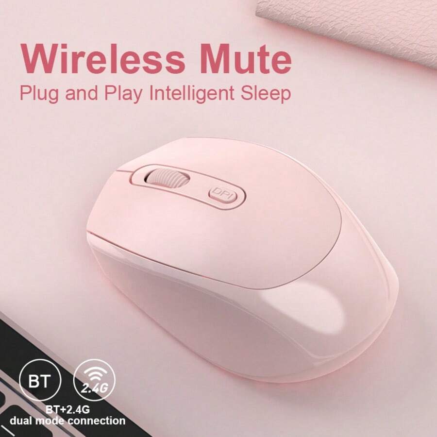 2.4G 無線滑鼠 1600 DPI 電腦滑鼠,附 USB 接收器,便攜式無線 USB 滑鼠,電池供電無線滑鼠,適用於筆記型電腦、PC、桌上型電腦 - 查看 1