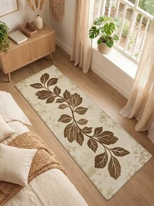 DAJIANG 1PC Runner Rug Kitchen Rug Leaf Autumn Khaki Long Floor Mat Runner Rug Suitable Bathroom, Kitchen,Outdoor, Runner Corridor, Bedroom, Living Room, Machine Washable Rugs Accessories, Easy Clean Entryway Mat, Anti-Slip Rugs For Bedroom Fall Home Decor - Multicolor - View 6