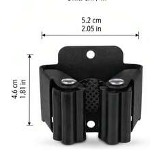 6/12pcs Wall-Mounted Broom & Mop Holder, Heavy Duty Garden Tool Organizer, Suitable For Rake And Shovel Handles, Stainless Steel Mop Hooks, Screw-Fixed, Brush Organizer Clip, Suitable For Garden And Garage - View 3