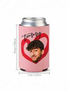 1pc Customized Photo Cup Covers, Personalized Photo Heat-Resistant Sleeves, Single Party Gifts, Customized Drink Cup Covers, Bridal Party Supplies, Single Party Accessories. - Multicolor - View 3