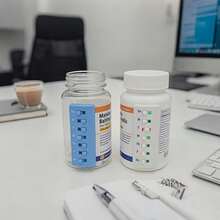 1/2pcs Compact Pill Reminder, Reusable Pill Trackers Compatible With Different Pill Bottles, Featuring A Non-Slip Design, Refillable Tracker, No Filling Required, Ideal For Various Situations - View 3