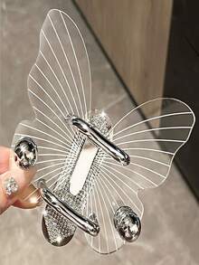 Wall-Mounted Adhesive Bathroom Storage Rack, Minimalist Hanging Storage Shelf, Suitable For Hair Clips, Jewelry, Headbands, Hair Ties And Various Small Hair Accessories, Space-Saving Drill-Free Bathroom Accessory Organizer - Multicolor - View 5