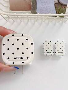 1組經典時尚清新黑白波點充電線保護套組，相容Apple 20W/18W充電頭，防摔線材保護套，線材收納整理，適用 17 16 15 14 13 12 11手機20W充電適配器 - 黑色波點 - 查看 3