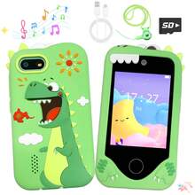 Children's Smart Toy Phone, 2.8-Inch Touchscreen, Dual Camera, Silicone Anti-Slip Anti-Drop Protective Case, Multi-Functional Learning Games, Music Player, Perfect Birthday Holiday Gift For Boys And Girls - Multicolor - View 1