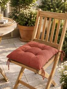 6 Pcs Comfortable Indoor & Outdoor Seat Pads For Kitchen, Dining, Garden, Balcony & Patio Chairs In Turkey - Red - View 4