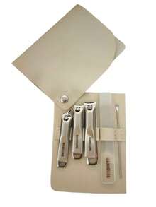 Set Gunting Kuku Kaki Stainless Steel 5 Buah, Pemotong Kuku Pisau Melengkung dengan Bukaan Lebar, Alat Perawatan Kaki Portabel, Aksesoris Pemangkasan Kuku Harian, Hadiah untuk Teman Kembali ke Sekolah - set pemotong kuku - View 11
