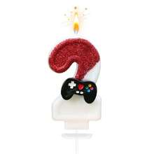 1pc 0-9 Customizable Number Candle, Dual-Color Game Controller Design, Birthday Candle Perfect For Birthday Party, Anniversary, Wedding Anniversary, Celebration, High-End Baking Cake Decoration - View 18