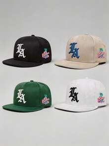 1pc Men's Gothic La Letter Reek Embroidered HIPHOP Hats For Men Adjustable Hats, UV Protection Sun Hat, Perfect For Casual Wear, Parties, Travel, And Holiday Gifts,The Best Gift For Mom And Loved Ones - Multicolor - View 7
