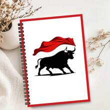 1pc Spanish Red Dress Style A5 Lined Notebook, Back To School, Student Learning Office Notes, Daily Home Notes, Portable Notebook - A5 lined - View 6