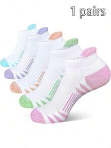 5/10/20 Pairs Women's Sports Ankle Socks, Running Compression Socks, Comfortable And Soft - Multicolor - View 6