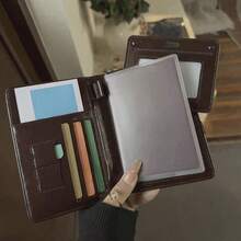 1pc Multifunctional Passport Holder & Card Case, PU Leather Passport Cover, Suitable For Travel, School, Vacation, Business Trip, Unisex, Multifunctional Passport Holder Card Case ID Card Boarding Pass Wallet, Storage Pouch - View 6