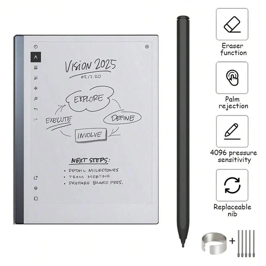 EMR Stylus Pen For ReMarkable 2 BOOX 4096 Pressure Sensitivity Eraser Palm Rejection Tilt Sensing For Kindle Scribe - View 1