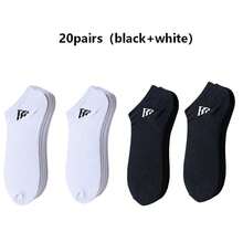 30 Pairs Unisex Sports Socks, White/Black/Grey Short Socks, Invisible Socks, Minimalist Fashion, Suitable For Daily Casual Wear (Random Style And Color) Available In 30/20/125/10/5/1 Pairs - Multicolor - View 19