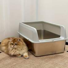 Cat Litter Box Enclosures - Stainless Steel - View 11