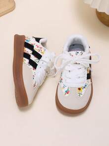Infant Fashion Sneakers With Rubber Non-Slip Sole, Casual Versatile Baby Walking Shoes - Black - View 6