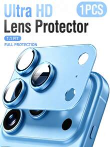 1-Pack [2026 New] 9H Tempered Glass Camera Lens Protector Compatible With Iphone 18 Pro Max/18 Pro, Dark Blue Matte Metal Armor, All-In-One Full Camera Module Cover, AR Anti-Glare, HD Clear, Anti-Scratch, Anti-Fingerprint, Shatterproof, Bubble Free, Easy Install, Case Friendly, Birthday Gift For Friends & Family - Baby Blue - View 1