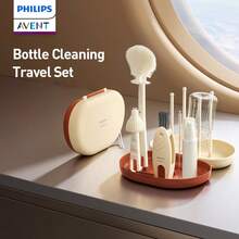 Philips Avent 10in1 Bottle Brush Set ,Baby Bottle Cleaner Kit With Silicone Brush, Nipple Brush, Straw Brush, Drying Rack, Bottle Cleaning Tool For Home And Travel - Multicolor - View 2
