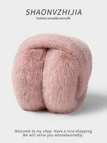 1pc Neutral Solid Color Earmuffs - Soft Plush Warm Earmuffs, Foldable Earmuffs, Comfortable Cold-Proof Winter Outdoor Earmuffs - Multicolor - View 7