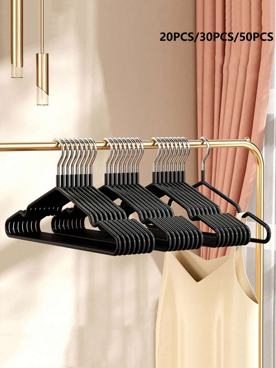 20/30/50 Household Clothes Hangers With Angle-Free, Non-Slip Hanging, Anti-Curvature Coated Drying Rack