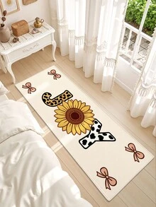 DAJIANG 1pc Bohemian Style Long Runner Rug, Kitchen Mat, Long Floor Mat For Bathroom, Kitchen, Outdoor, Hallway, Bedroom, Living Room, Machine Washable, Easy To Clean Entryway Mat, Non-Slip Bedroom Decor Rug, Autumn Decoration - Multicolor - View 8