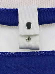 Men's #18 Slap Shot Movie Charlestown Jeff Hanson Brothers Embroidered Hockey Jersey, Game & Training Hockey Uniform - Blue - View 9