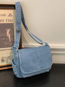 Fashionable Flap Men's One Shoulder Crossbody Bag - Multicolor - View 9
