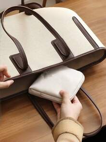 Leather Jewelry Storage Bag, Portable Earring & Bracelet Box, Vintage Jewelry Box Design, Multi-Layer Portable Storage Bag - Multicolor - View 7