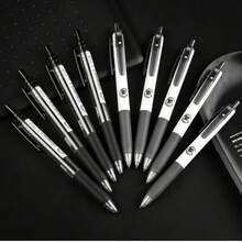 morn shine 8pcs Retractable Neutral Pens, Minimalist Click Black Ink Pens For Students, Exams, Practice And Office Use - 1000-instant Pen - View 2